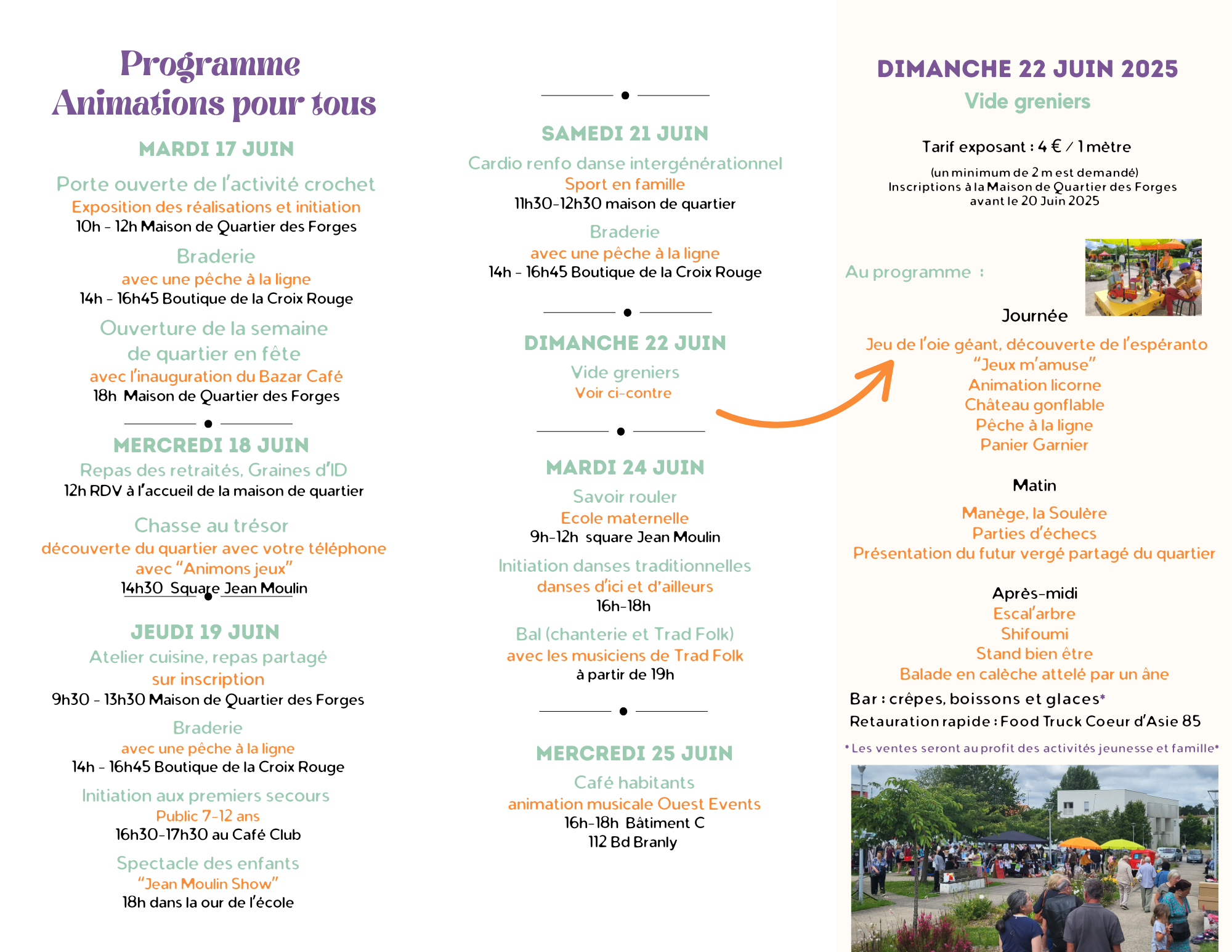 Programme Quartier en Fete verso